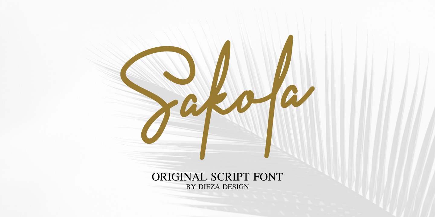 Example font Sakola #1